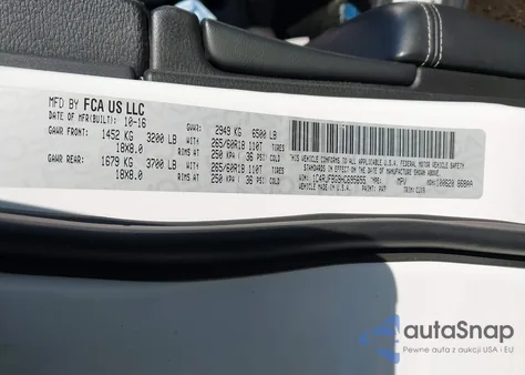 2017 Jeep Grand Cherokee Limited 4X4 z USA, uszkodzony, nr VIN 1C4RJFBG9HC695655